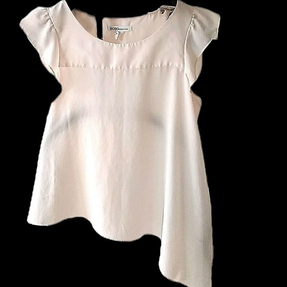 BCBG Generation Blush Punk Asymmetrical Hem Top size M